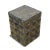 With its bold faceted geometry and richly patinated bronze/brass finish, this sculptural aluminum side table makes a...