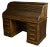 Antique Edwardian Oak Roll Top Desk For Sale