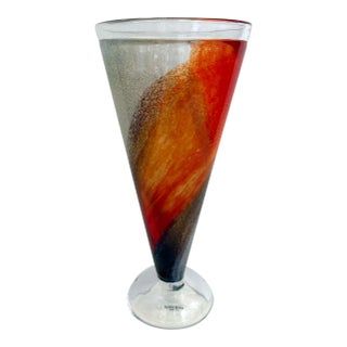Kjell Engman for Kosta Boda Colorful Cone Vase For Sale