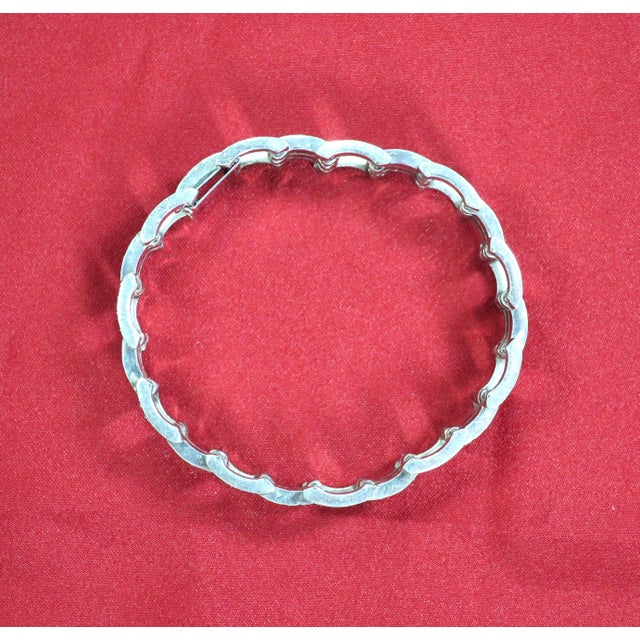 Vintage Art Deco Rhodium Crystal Link Bracelet 1920s For Sale In Orlando - Image 6 of 9