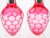 Pink Val Saint Lambert Pink Glass Bottles With Diamond-Cut & Etched Decoration For Sale - Image 8 of 12