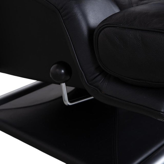 Set of Metal and Leather 6500 Armchair and Ottoman from Rolf Benz For Sale - Image 10 of 18