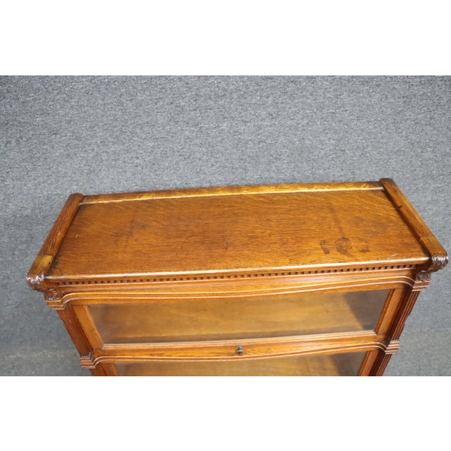 Rare "Ideal" Quarter Sawn OakStacking Bookcase by Globe Wernicke For Sale In Philadelphia - Image 6 of 12