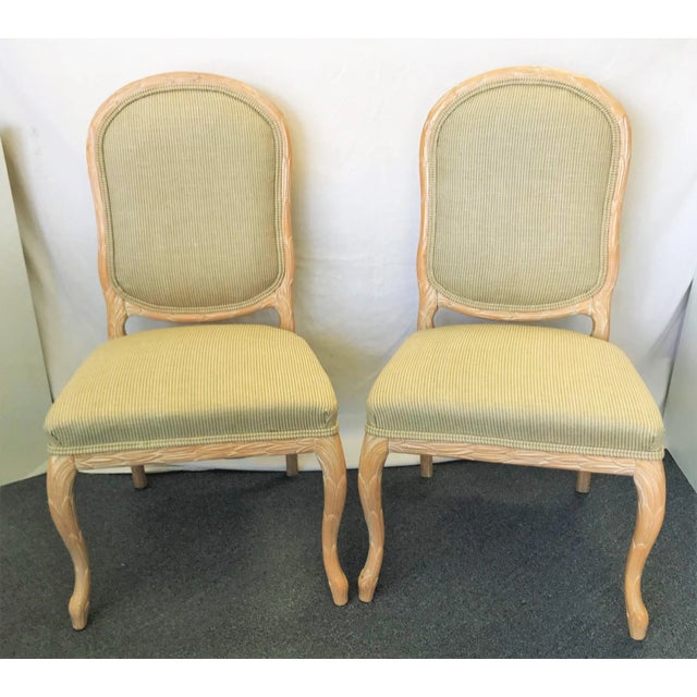 Vintage Italian Wheat Sheath Chairs in the Style of Serge Roche- a Pair For Sale - Image 12 of 12