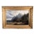 19th Cen Norway Coastal Landscape Oil Painting in 1883 Gold Leaf Frame 19" X 26" For Sale