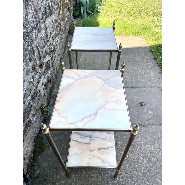 Marble Side Tables, 1950s, Set of 2 For Sale - Image 9 of 12