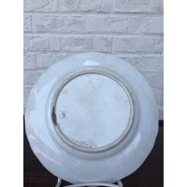 Mid-1800's English Ironstone China Plate #4 For Sale - Image 4 of 6