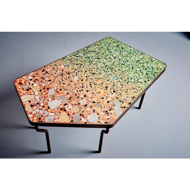Hand-Crafted Terrazzo Coffee Table by Felix Muhrhofer For Sale - Image 4 of 15