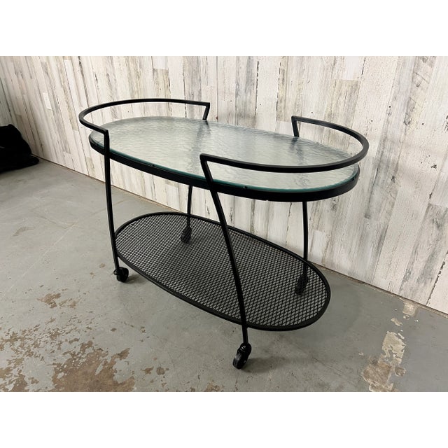 Vintage Modern "Woodard" Bar Cart For Sale - Image 4 of 12