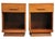 Art Deco Teak Nightstands with Single Drawers, 1920s, Set of 2 For Sale - Image 4 of 4