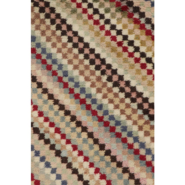 Traditional Vintage Turkish Runner Rug With Colorful Geometric Patterns, From Rug & Kilim For Sale - Image 3 of 8