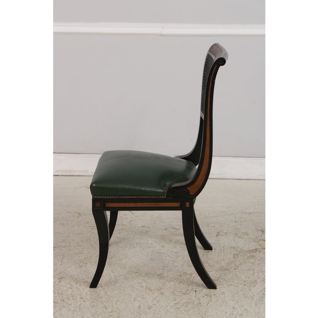 Set of 4 Vintage Regency Cane Back Dining Chairs For Sale In Philadelphia - Image 6 of 18