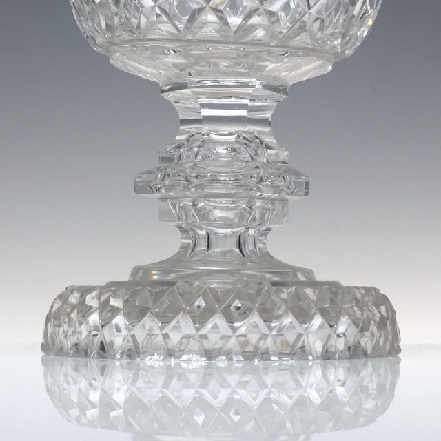Large Scottish Victorian Thistle Cut Glass Vase, 1880s For Sale - Image 4 of 7