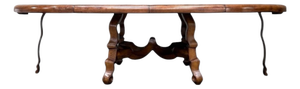Dessin Fournir Large Extendable Spanish Style Dining Table