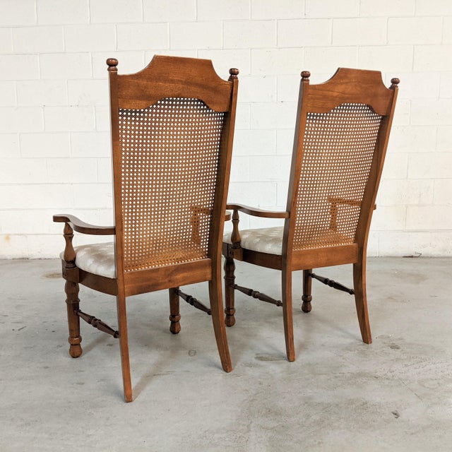 Vintage Broyhill Cane Back Dining Chairs- Set of 6 | Chairish (640 x 640 Pixel)