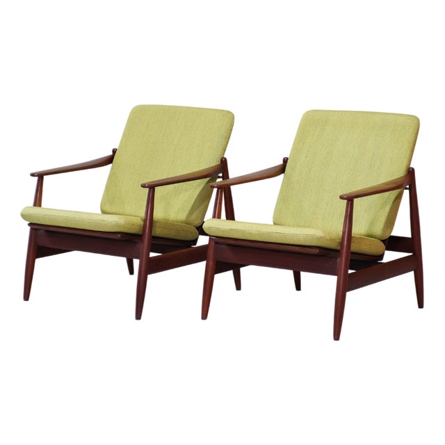 340 Lounge Chairs in Teak by Poul Volther for Frem Røjle, 1960s, Set of 2 For Sale