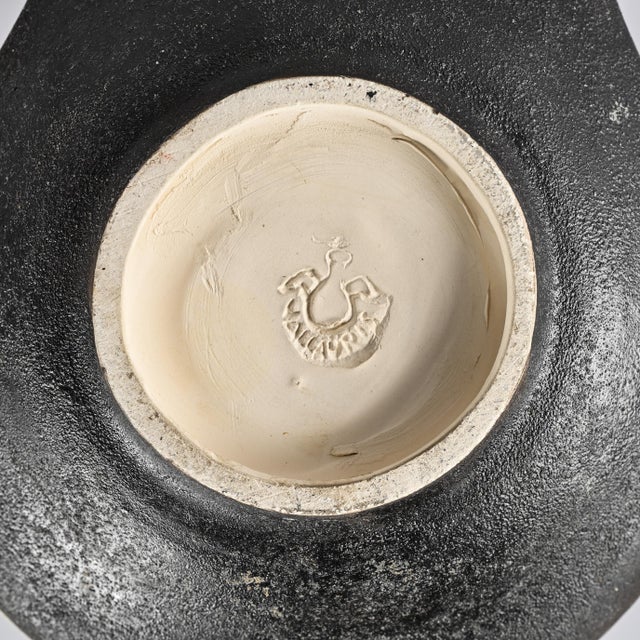 Cream Ceramic Bowl from Les Archanges, Vallauris, 1960s For Sale - Image 8 of 9
