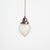An elegant antique holophane brass pendant light. The light has retained its original dark aged brass gallery , which has...