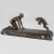 Art Déco patinated bronze sculpture of a girl and a jumping goat with marble base by Paul Silvestre for Susse Frères By:...