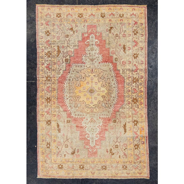 Red Turkish Vintage Rug 4' x 6'3" #21318 For Sale - Image 8 of 8