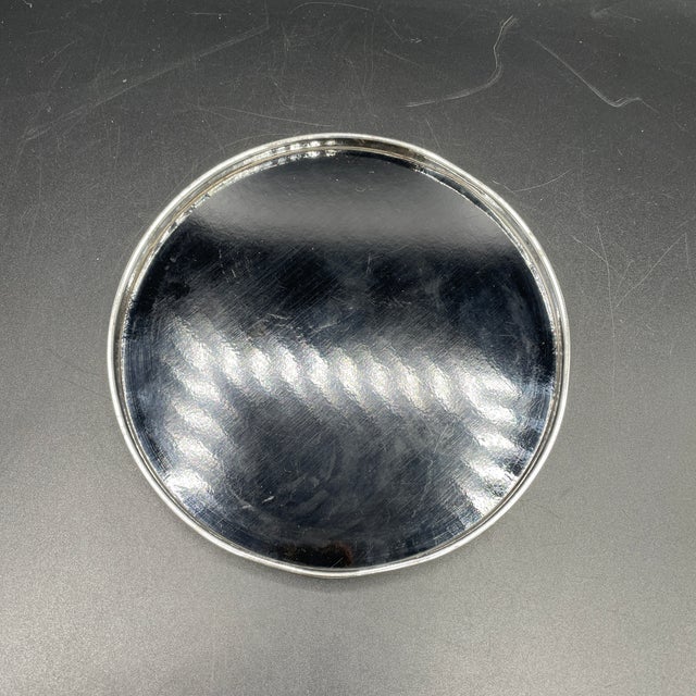 1960s Gorham Sterling and Black Melamine Tray For Sale In Philadelphia - Image 6 of 12