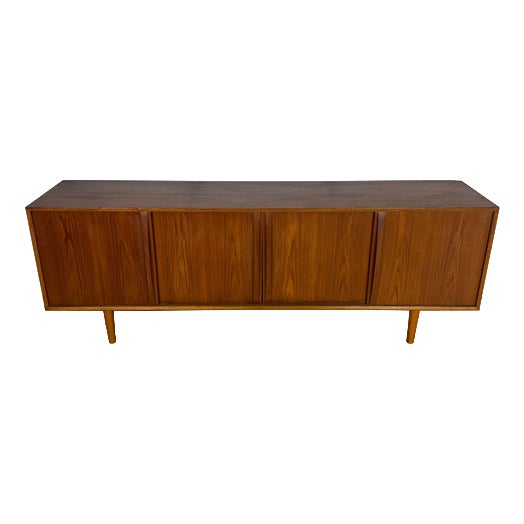 Mid-Century Modern Teak Sideboard with Sliding Doors, 1960s For Sale