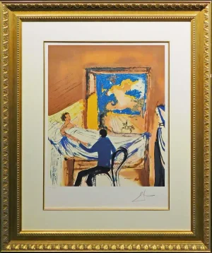 Salvador Dali "The Doctor" La Lutte Contre Le Mal With Custom Frame Hand Signed