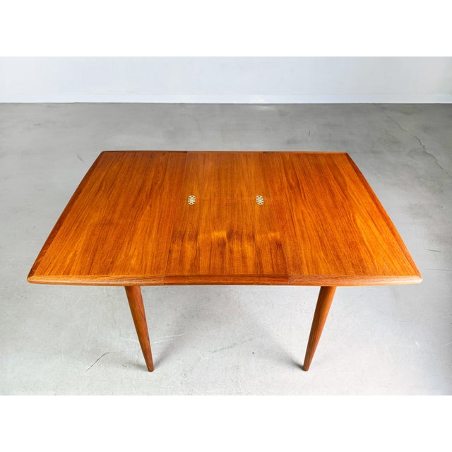 Wood Mid-Century Dining Table in Teak from Carlsson & Co., 1950s For Sale - Image 7 of 10