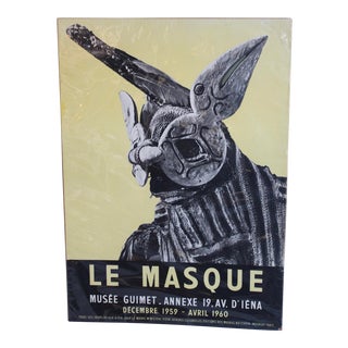 Vintage Musee Guimet French Poster For Sale