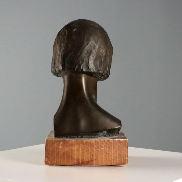 Giovanni Tizzano, Bust, 20th Century, Bronze For Sale - Image 6 of 7