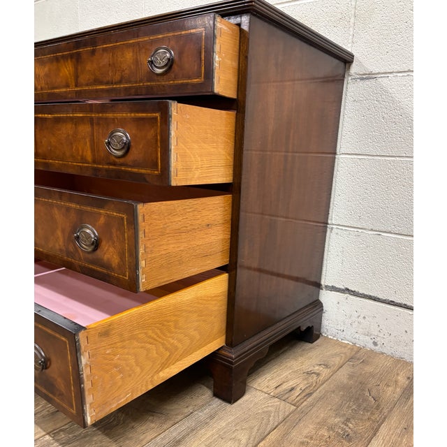 Brown Vintage Williams Kimp Furniture Co Chippendale Mahogany Side Chest of Drawers For Sale - Image 8 of 11