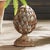 Contemporary Weathered Metal Artichoke Finial For Sale - Image 3 of 3