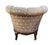 1990s Marge Carson Boudoir Lounge Accent Chair French Tuffed Wingback Armchair Regency For Sale - Image 9 of 14