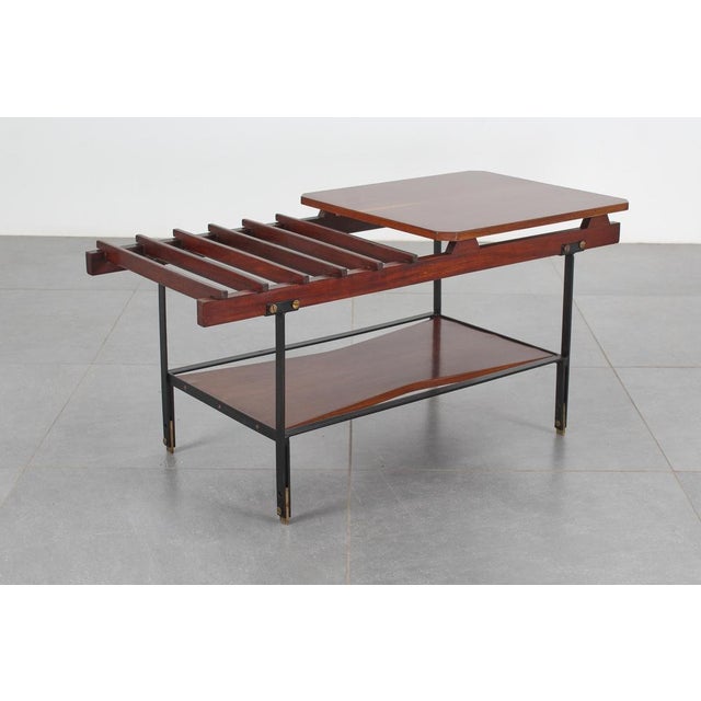 Mid-Century Iron and Teak Coffee Table from Home Torino, 1960s For Sale - Image 10 of 18