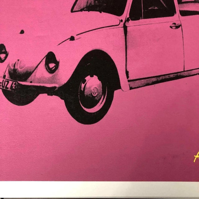 American 1990s After Andy Warhol Pink Lithograph "Numbered and Signed on Plate" Lithograph For Sale - Image 3 of 11