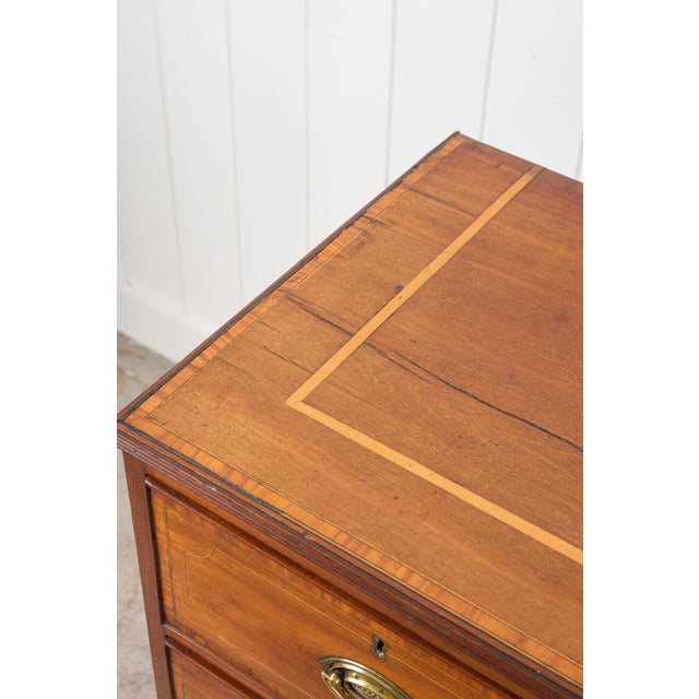 19th Century Flat Front Mahogany Chest For Sale - Image 12 of 14