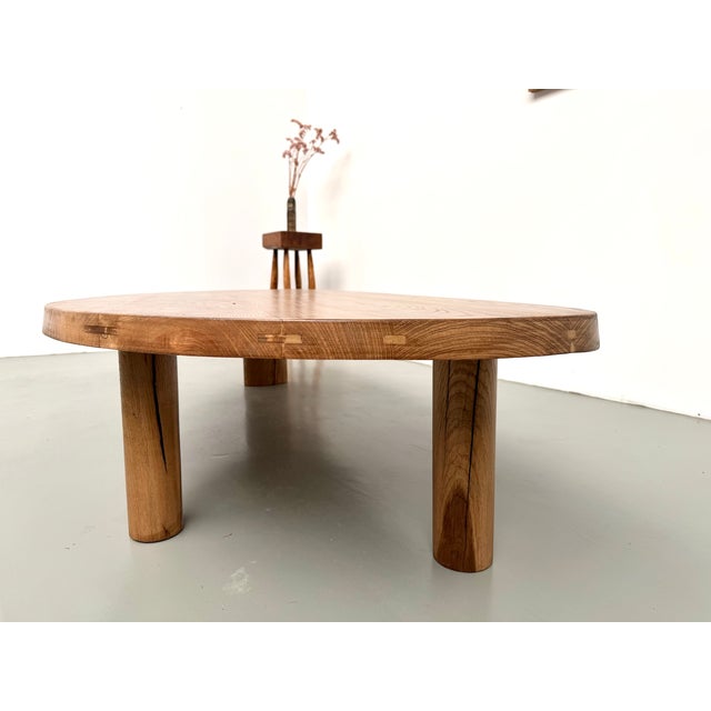 Freeform Coffee Table in Oak, 1950s For Sale - Image 11 of 18