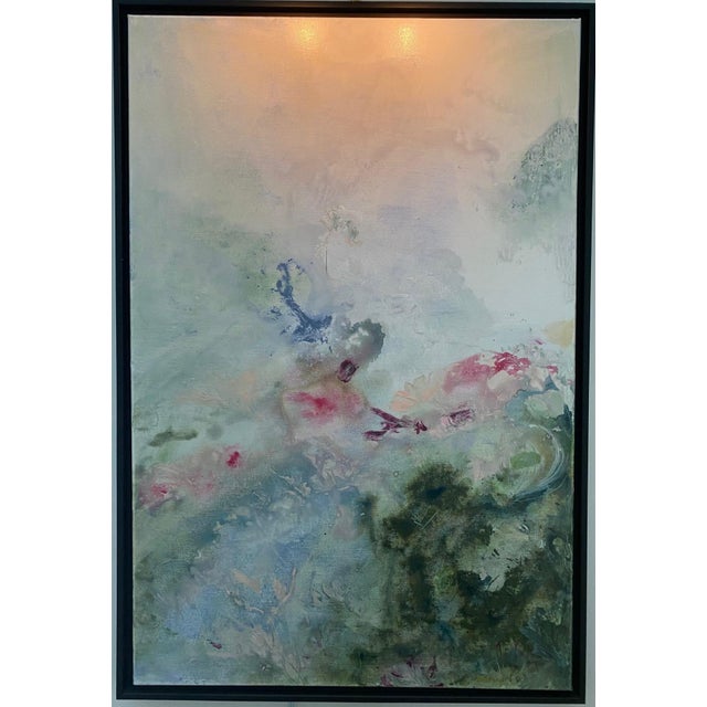 "Faeries" Contemporary Impressionist Style Original Painting by Ellan Maynard, Framed For Sale In Raleigh - Image 6 of 7
