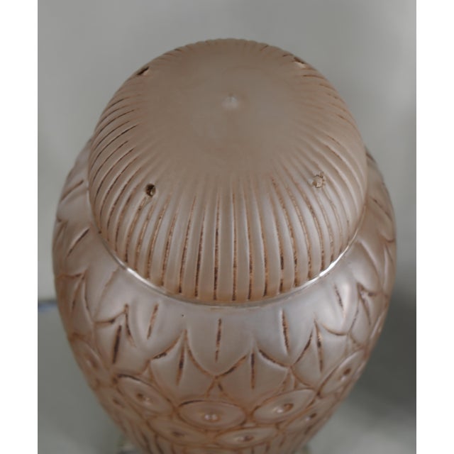 Gênet et Michon 1930s Large French Art Deco Lamp by Genet Et Michon France - A Pair For Sale - Image 4 of 8