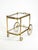 Metal Neoclassical Brass Bar Cart with Glass Trays from Maison Jansen, 1960s For Sale - Image 7 of 18
