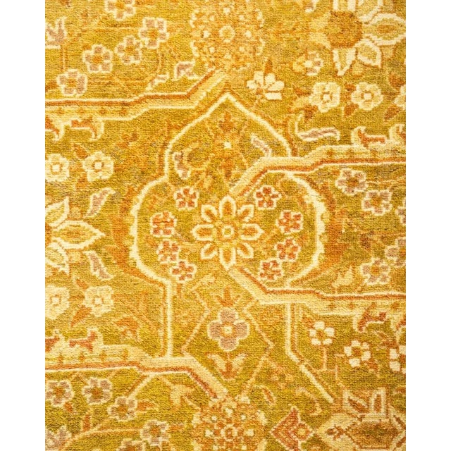 Traditional Mogul, One-of-a-Kind Hand-Knotted Area Rug in Green, 6' 1" x 8' 10" For Sale - Image 3 of 8
