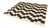 Large Handwoven Kilim Rug with Black and White Pattern, 1970s For Sale