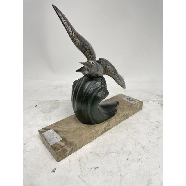 1920s Seagull Sculpture on Cresta Dellonda in Bronze, 1920s For Sale - Image 5 of 10