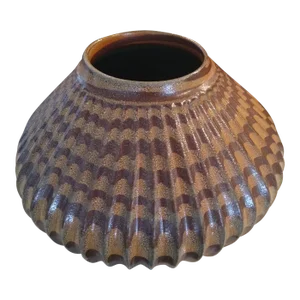Salt Kiln Fired Hand Thrown Large Pottery Vase by Charlie Parker [Sarasota]