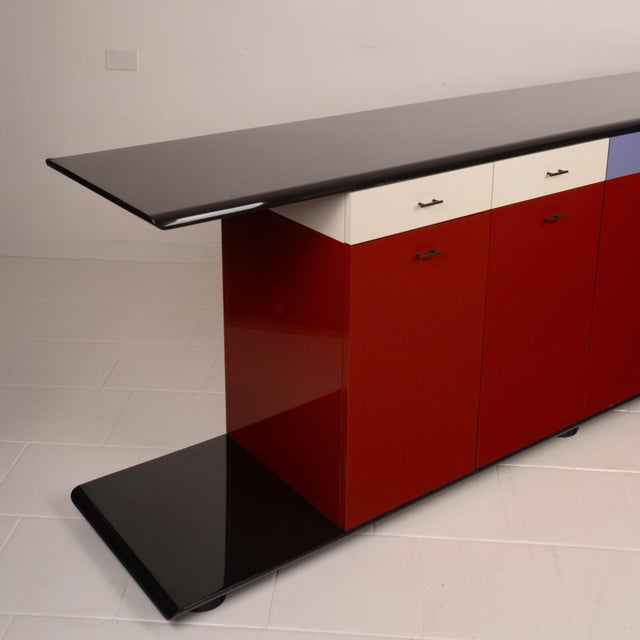 Kinu Sideboard by Motomi Kawakami for Arflex, 1980s For Sale - Image 11 of 18