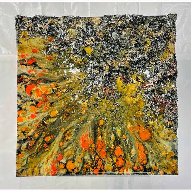 2010s Victoria Kovalenchikova “The Earth Xlviii” Mixed Media Textural Art For Sale - Image 5 of 18