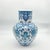 Ceramic Handmade Ceramic Ata Vase (30cm) Turquoise Relief Floral with Scale Texture For Sale - Image 7 of 9