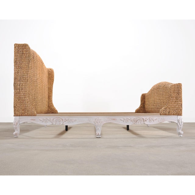 Wood Ralph Lauren Organic Woven Seagrass Antibes Bed King-Sized For Sale - Image 7 of 18