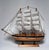 White Americana Nautical Wooden Decorative Clipper Tall Ship Model, Black, White & Brown For Sale - Image 8 of 12