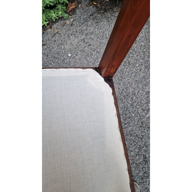 Gio Ponti Chair in Walnut Burl with Blue Seat in the style of Gio Ponti, 1930s For Sale - Image 4 of 11